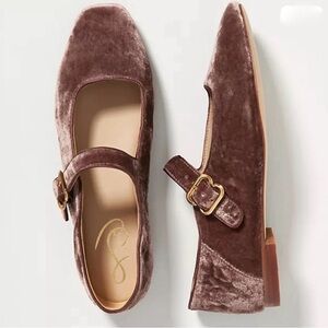 Sam Edelman Michaela Mary Jane Flats in mauve suede